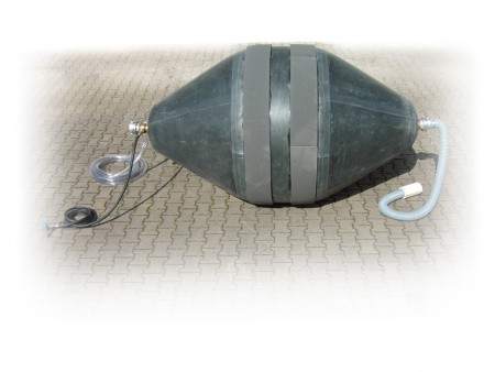 Пневматическое заглушающее перекрытие LAMPE тип 1-400, с байпасом и со специальным уплотнением Пневматическое заглушающее перекрытие LAMPE тип 1-400, с байпасом и со специальным уплотнением